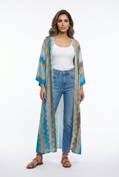 Knit Lurex Long Cardigan 67169