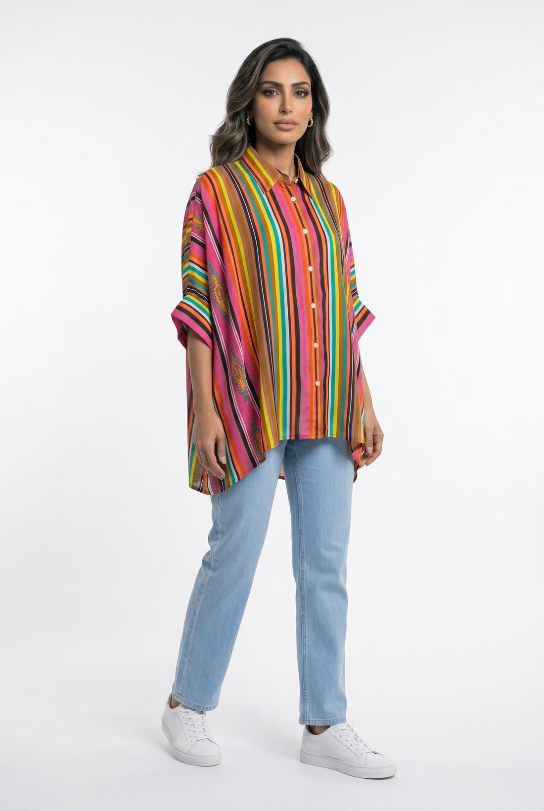 Ruby Striped Oversized Shirt