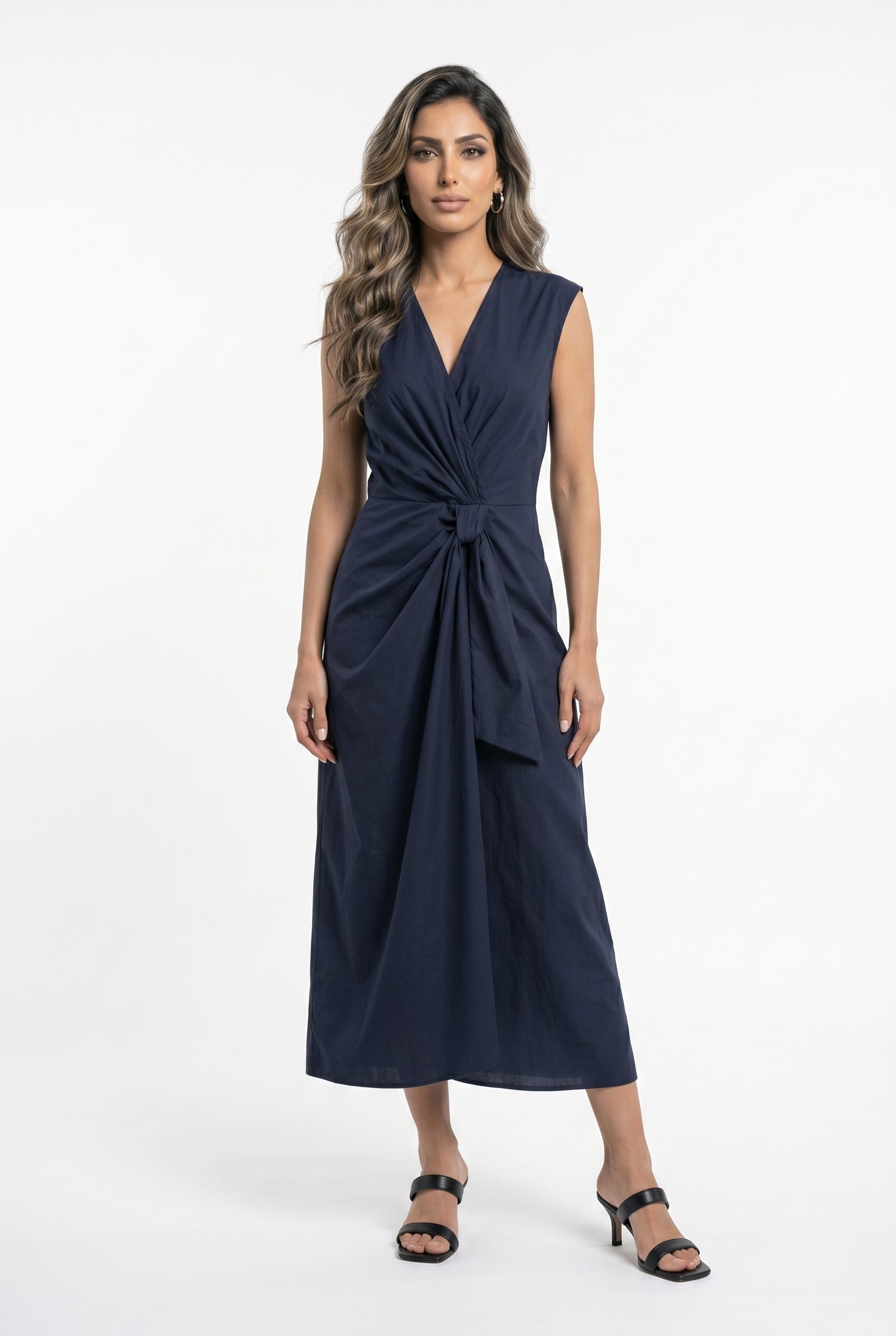 Sleeveless Wrap Dress TDM28526