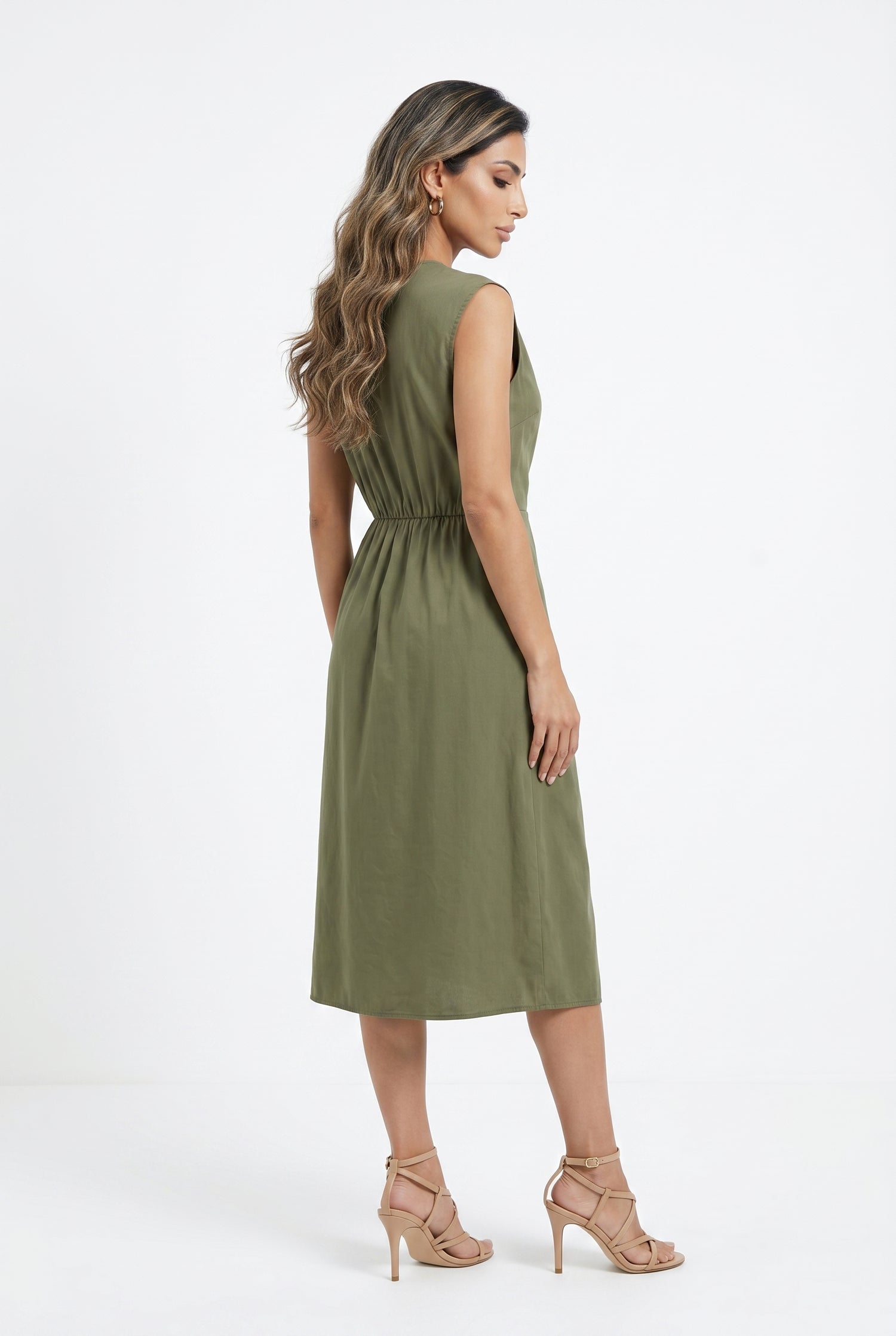 Sleeveless Wrap Dress TDM28526