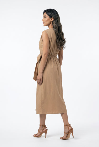 Sleeveless Wrap Dress TDM28526