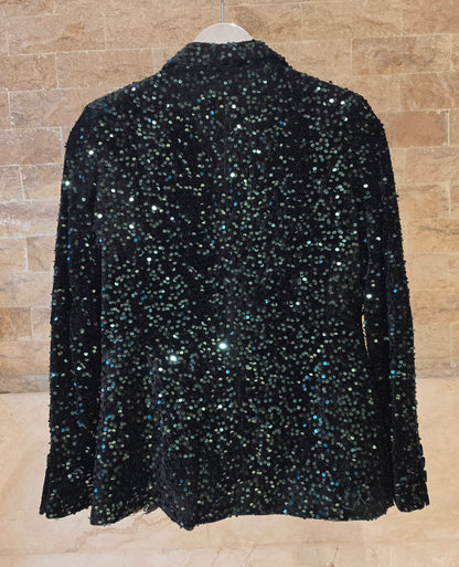 33887 Green Sequin Jacket