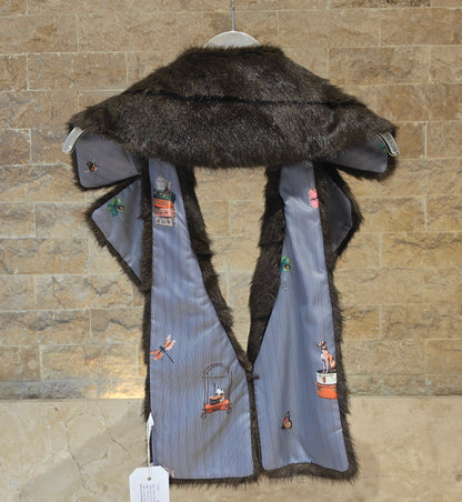 33766 Brown Fur Collar