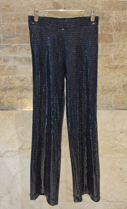 Black Sequin Jacket and Trouser Set 33858/33859