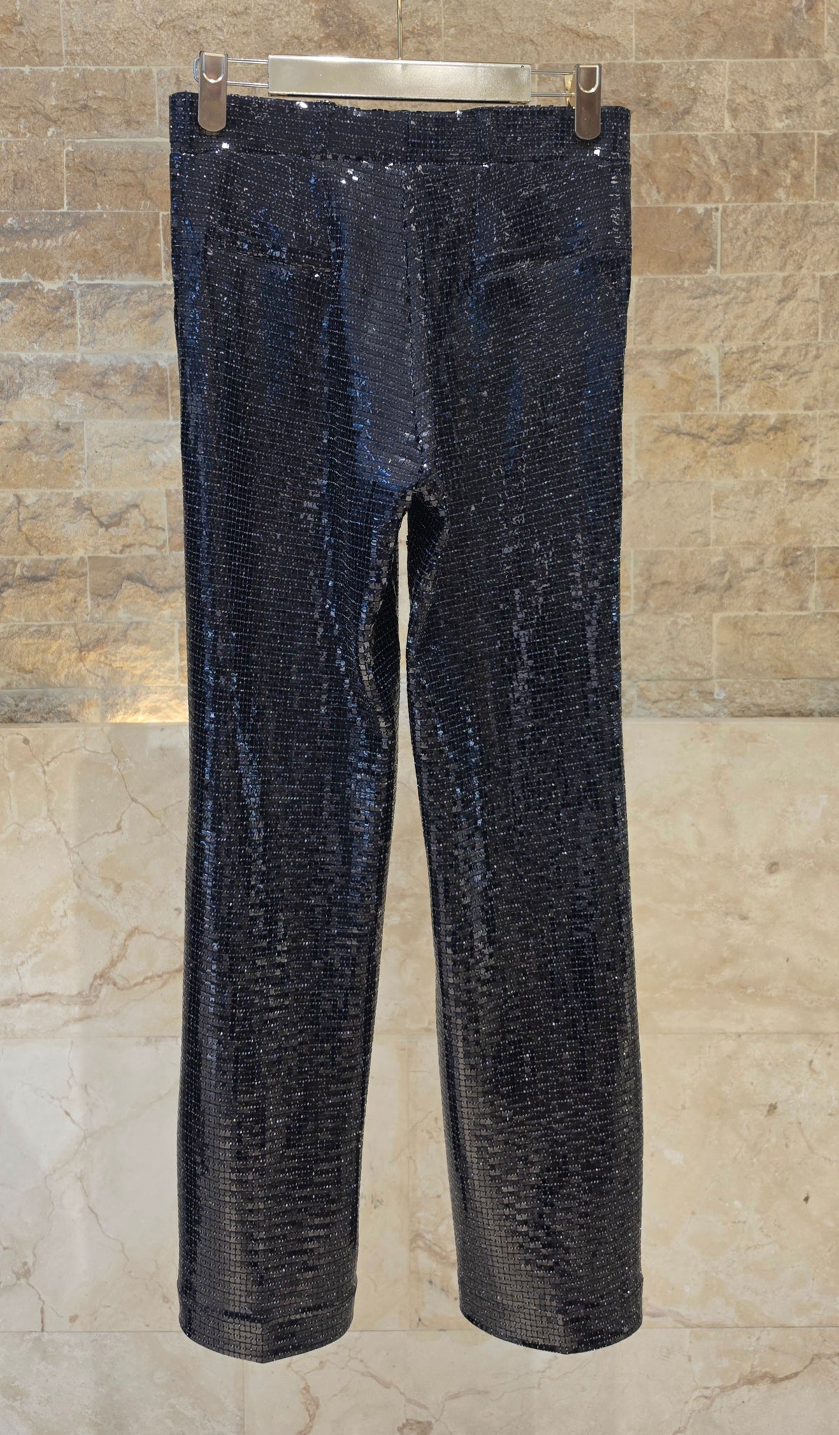 Black Sequin Jacket and Trouser Set 33858/33859