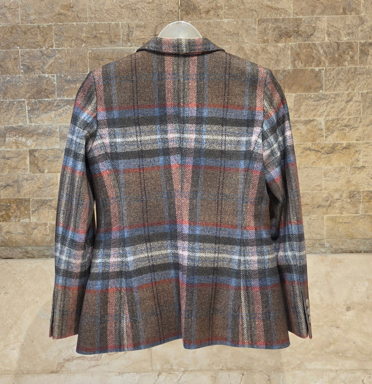 Brown Checked Jacket and Tartan Plaid Trouser Set 33873/33874
