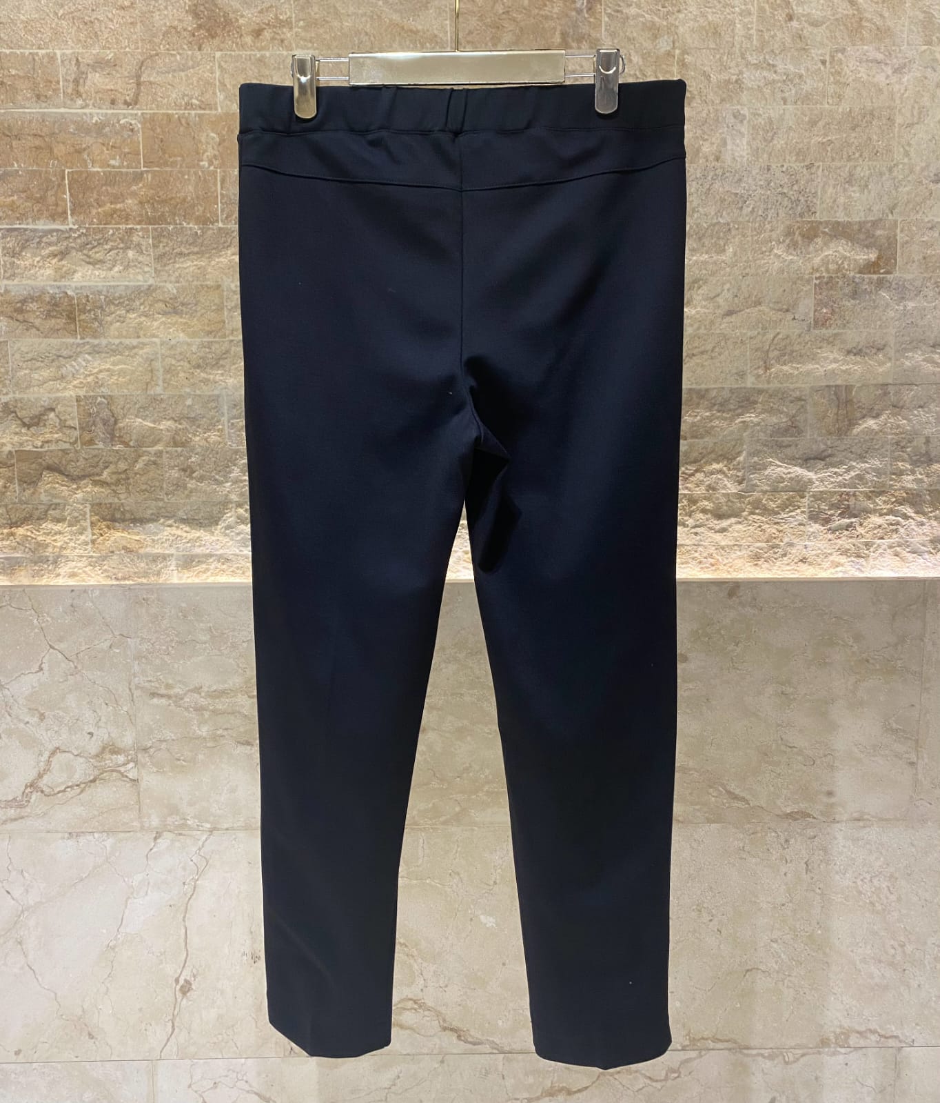 23517 Milano Slim Cut Oversized Stretch Pants - Brown Loft