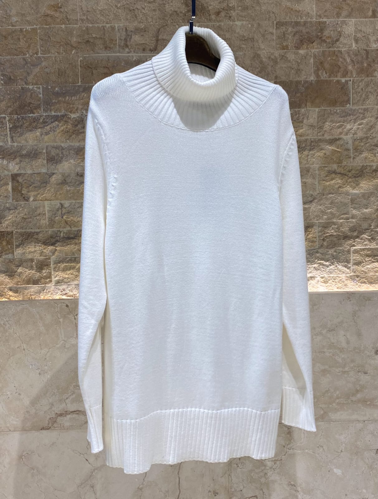 23662 Collo Oversized Sweater Top - Brown Loft
