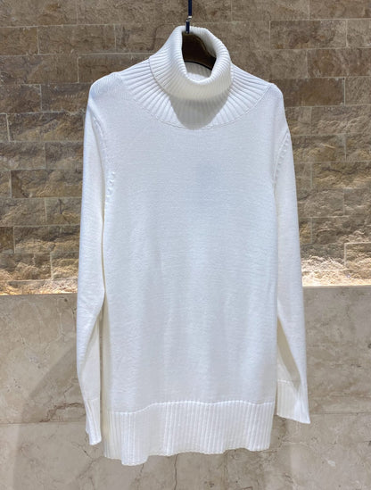 23662 Collo Oversized Sweater Top - Brown Loft