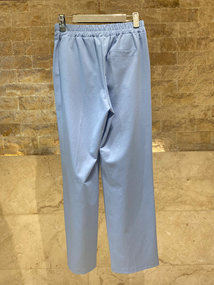 2435 Wide Leg Stretched Pants - Brown Loft