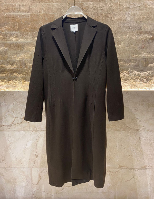 24W-5068 Collared Wool Coat معطف من الصوف بياقة