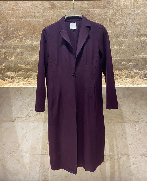 24W-5068 Collared Wool Coat معطف من الصوف بياقة