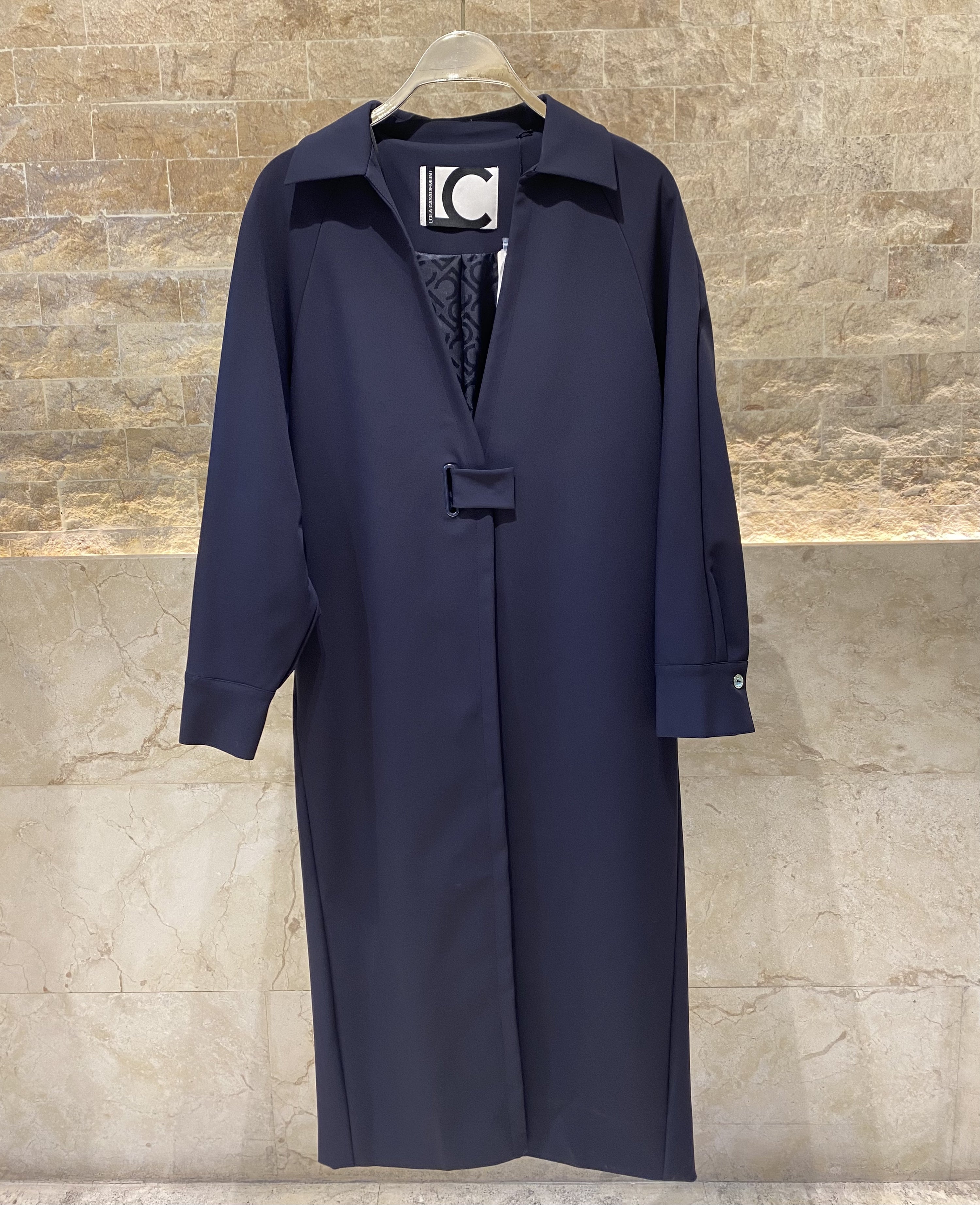 2501021 Long Trench Coat - Brown Loft