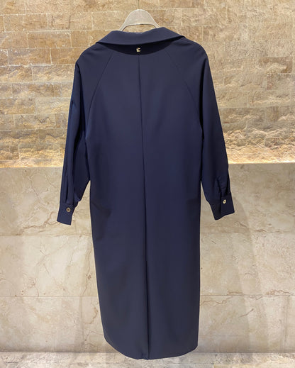 2501021 Long Trench Coat - Brown Loft