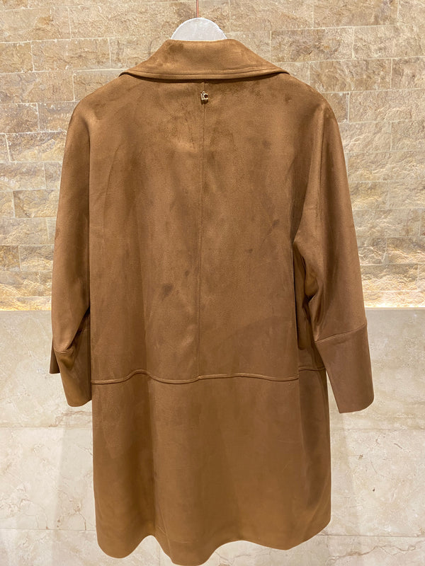 2502002 Faux Suede Coat معطف من الجلد المدبوغ الصناعي