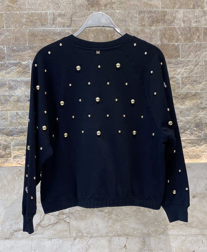 2511004 Round Neck Sweatshirt Top - Brown Loft