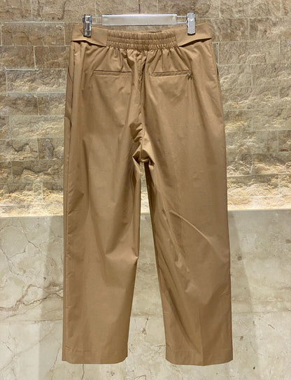 MS2514018 Cropped Tailored Pants - Brown Loft