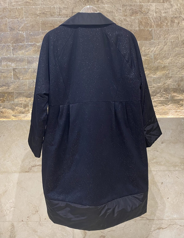 256729999 Shiny Lurex Oversized Coat معطف لوريكس لامع كبير الحجم