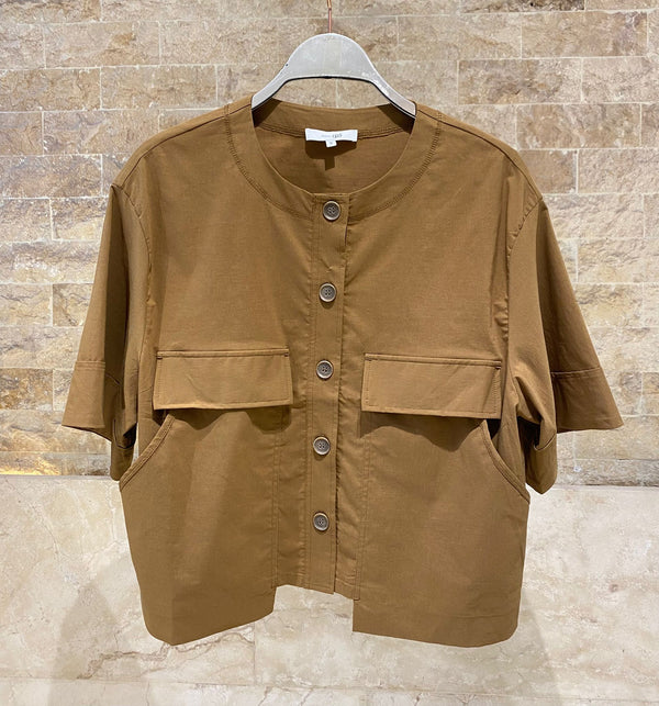 26S-1026/8027 Cropped Shirt Jacket and Pants