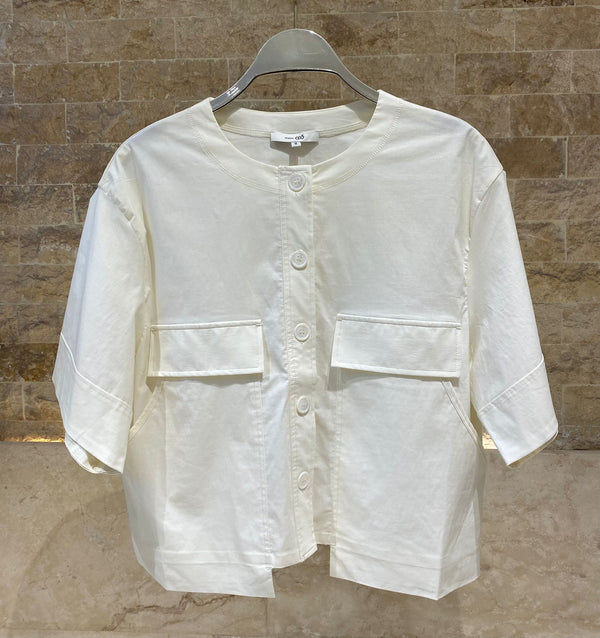 26S-1026/8027 Cropped Shirt Jacket and Pants