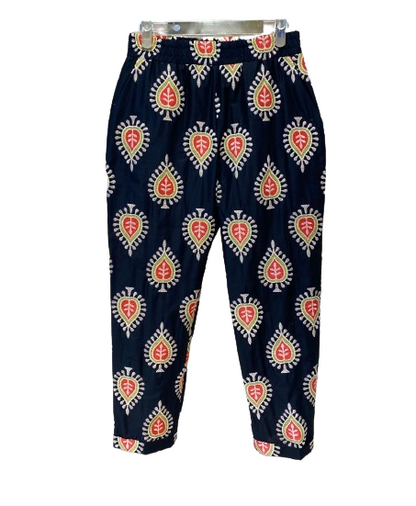 Ethnic Embroidered Cropped Pants