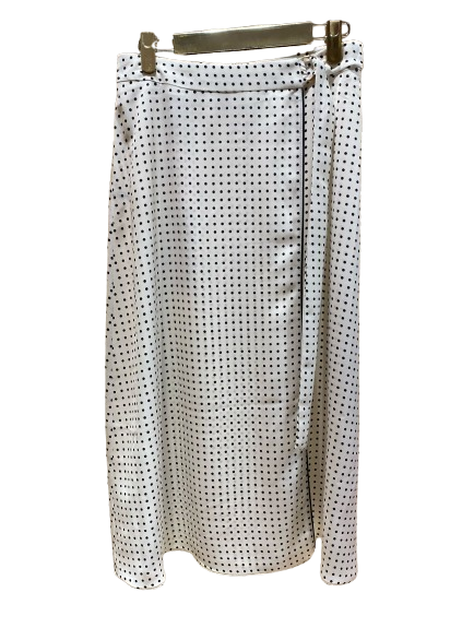 43-6023 (Wrapped Polka Dot Skirt) تنورة منقطة ملفوفة