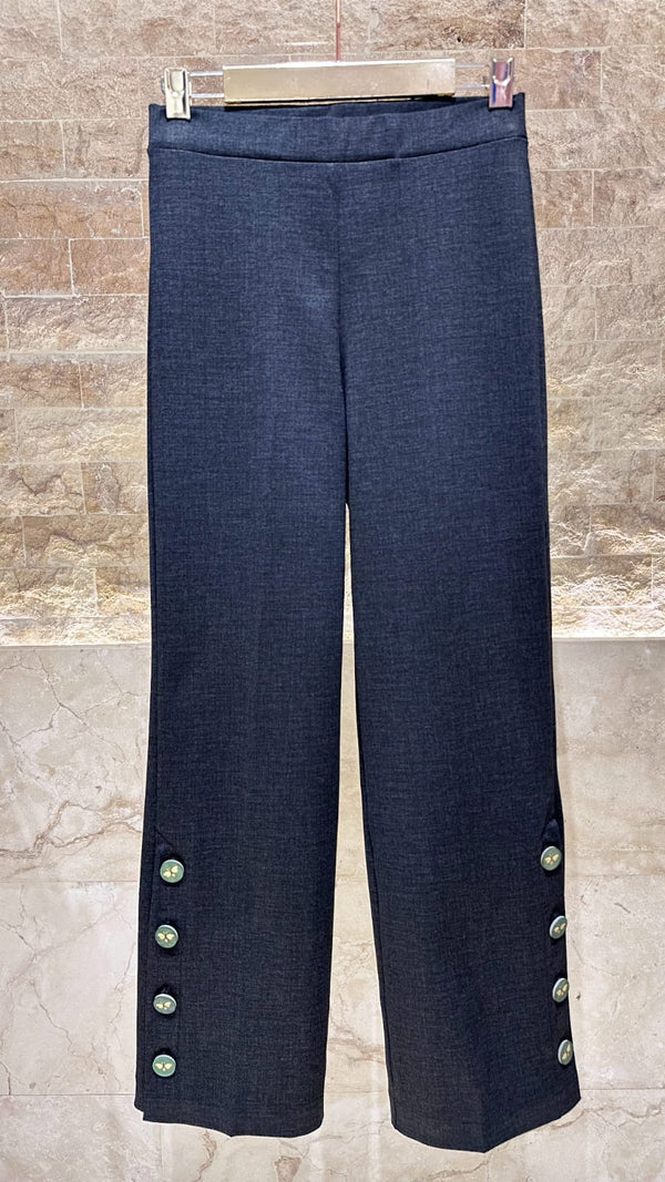 32908 Straight Cut Soft Stretch Pants بنطلون مطاطي ناعم بقصّة مستقيمة
