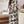 KD6255VS  Safari Print Oversized Satin Long Dressفستان طويل من الساتان بطبعات سفاري
