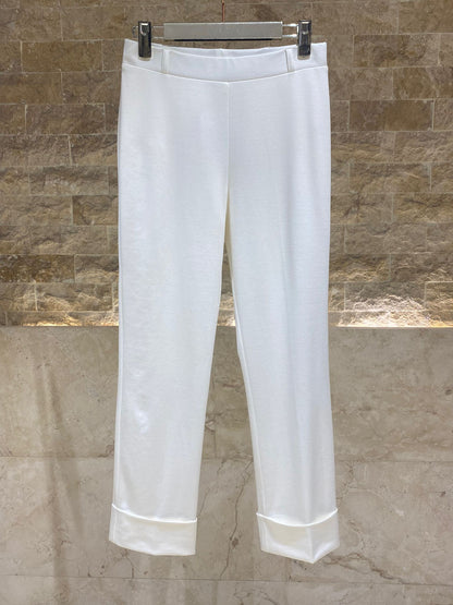 33222 Straight Leg Stretchable Pants - Brown Loft