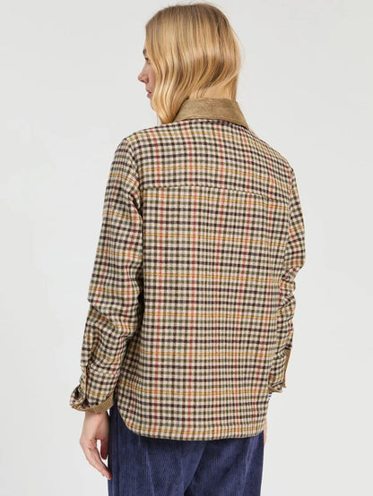 33817 Houndstooth Jacket Removable Hood