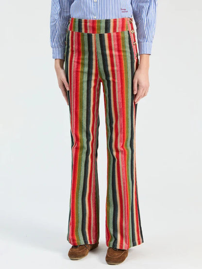 Herringbone Micro-Corduroy Trousers 33855
