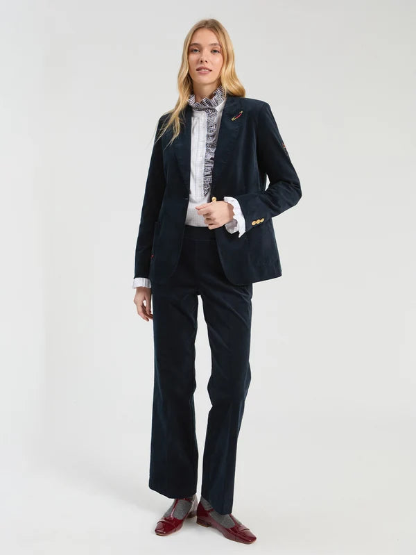 Navy Velvet Jacket 33863