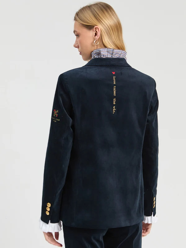 Navy Velvet Jacket 33863