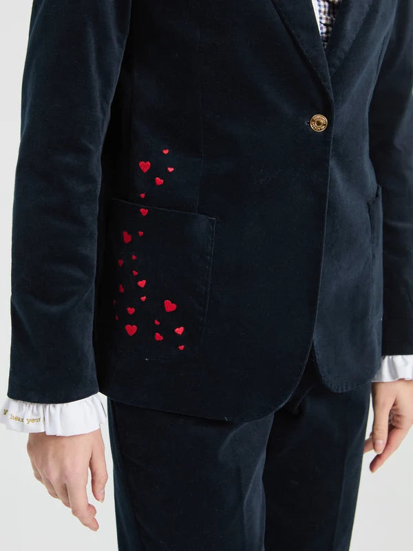 Navy Velvet Jacket 33863