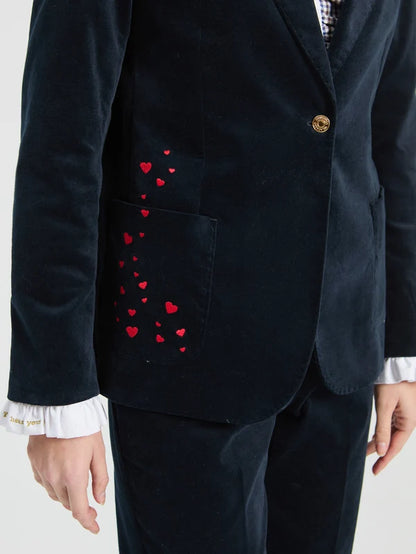 Navy Velvet Jacket 33863