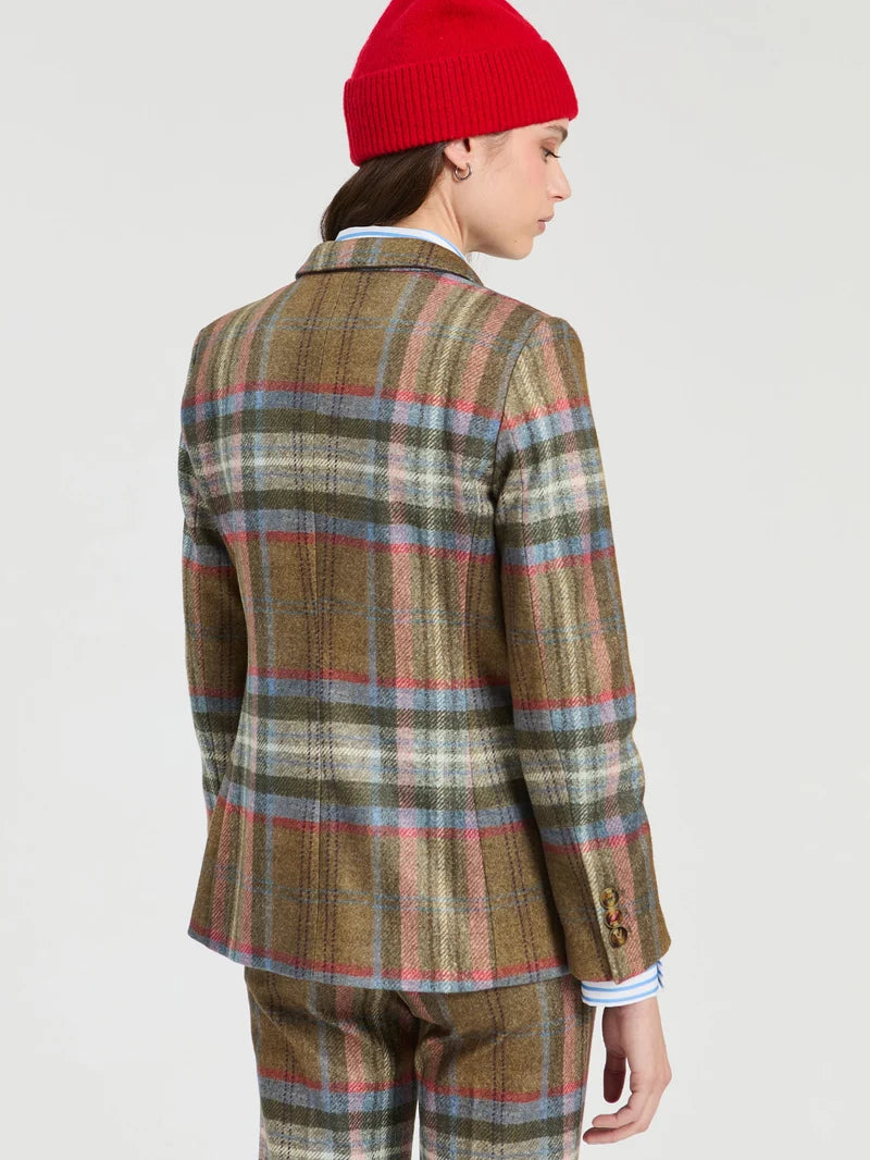 Brown Checked Jacket and Tartan Plaid Trouser Set 33873/33874
