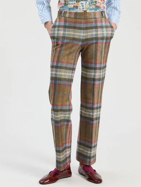 Brown Checked Jacket and Tartan Plaid Trouser Set 33873/33874
