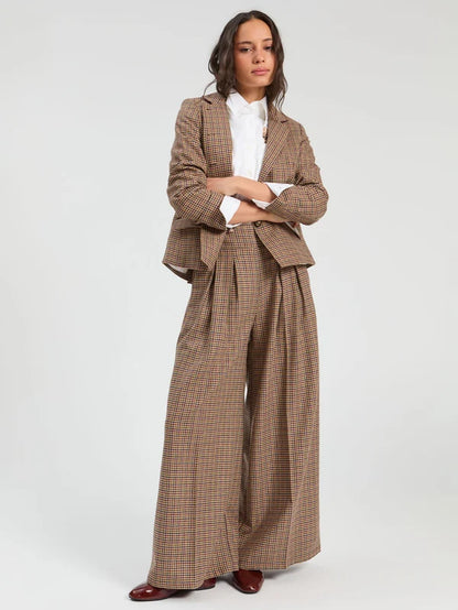 Burgundy Houndstooth Jacket 33903