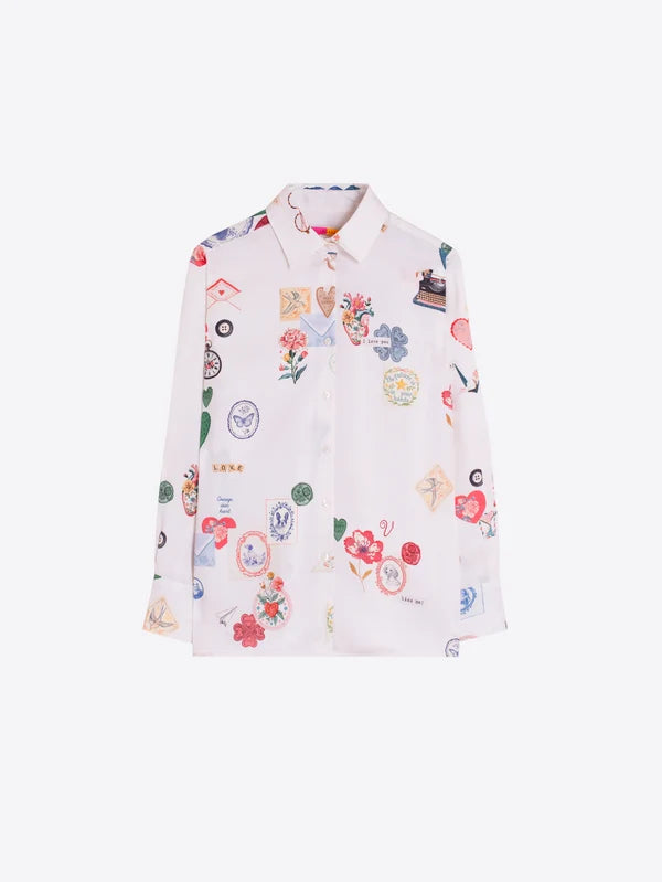 Multicolor Love Print Shirt 33920