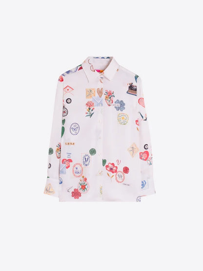Multicolor Love Print Shirt 33920