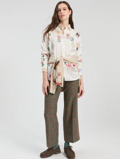 Multicolor Love Print Shirt 33920