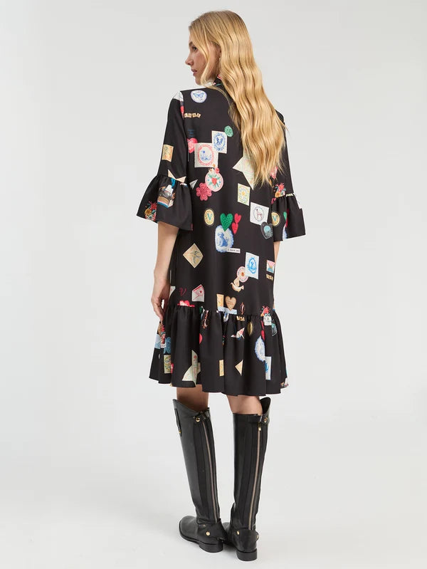 Black Love Short Dress 33927