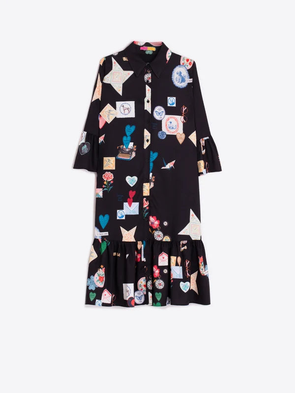 Black Love Short Dress 33927