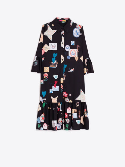 Black Love Short Dress 33927
