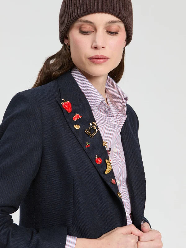 Navy Wool Jacket 33940
