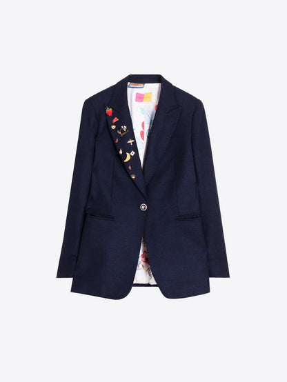 Navy Wool Jacket 33940
