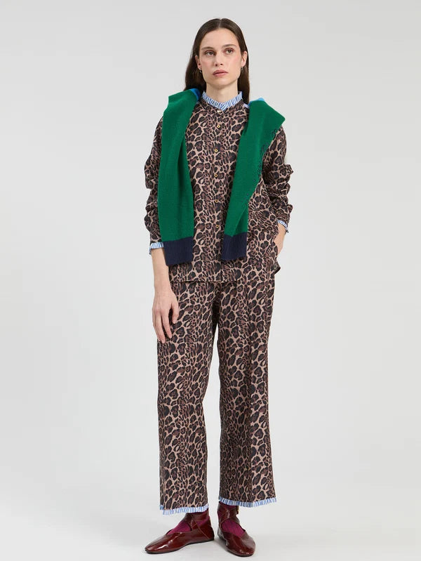 Animal Print Shirt And Pant Set 34035-34047
