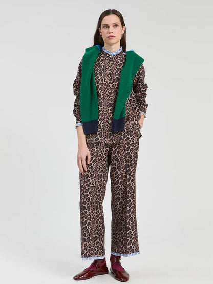 Animal Print Shirt And Pant Set 34035-34047