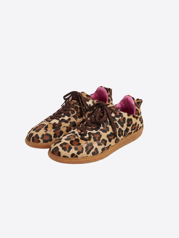 Leopard Print Leather Sneaker 34091