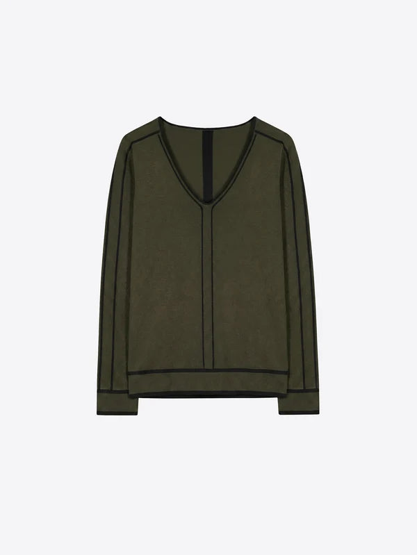 Green Jersey With Black Trims 34144